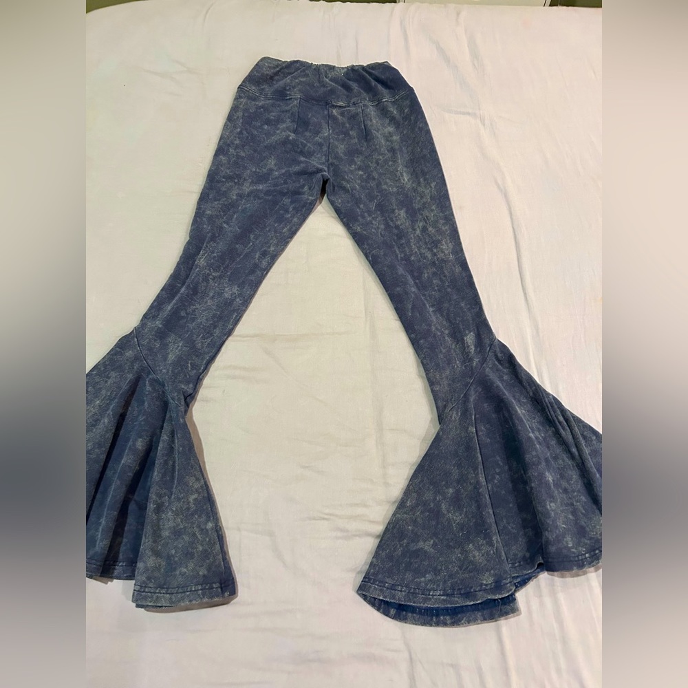 Blue Flare Pants